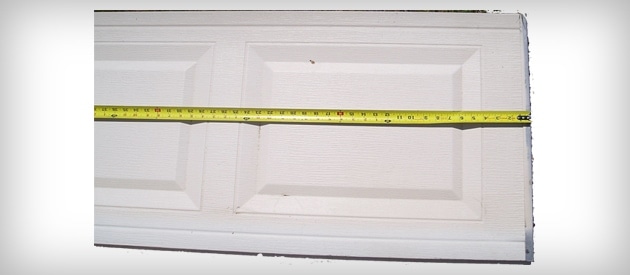 Garage Door Panel Measure